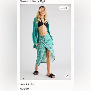 Free People “Sarong it Feels Right” Skirt